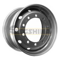 Диск 11.75x22.5/10x335 ET135 D281 M22 Silver (2239D) Передняя ось DAF, SCANIA