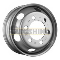 Диск 6x17.5/6x222.25 ET135 D164 Silver (3176052) (11 мм) Китай 2 500 кг футорка с вент.