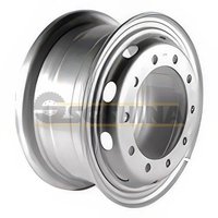 Диск 8.5x20/10x335 ET161 D281 M22 Sil (8502) Самосвал