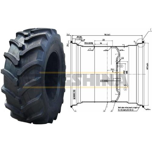 1050/50R32 cat.no 0141 TL TRACPRO 668 Marcher(колесо в сборе) колесо DW36x32 чертеж K-7 RAL9004