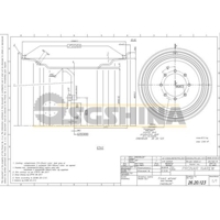 Колесо DW20Bx26 чертеж (26.20.123) RAL9006 Pronar